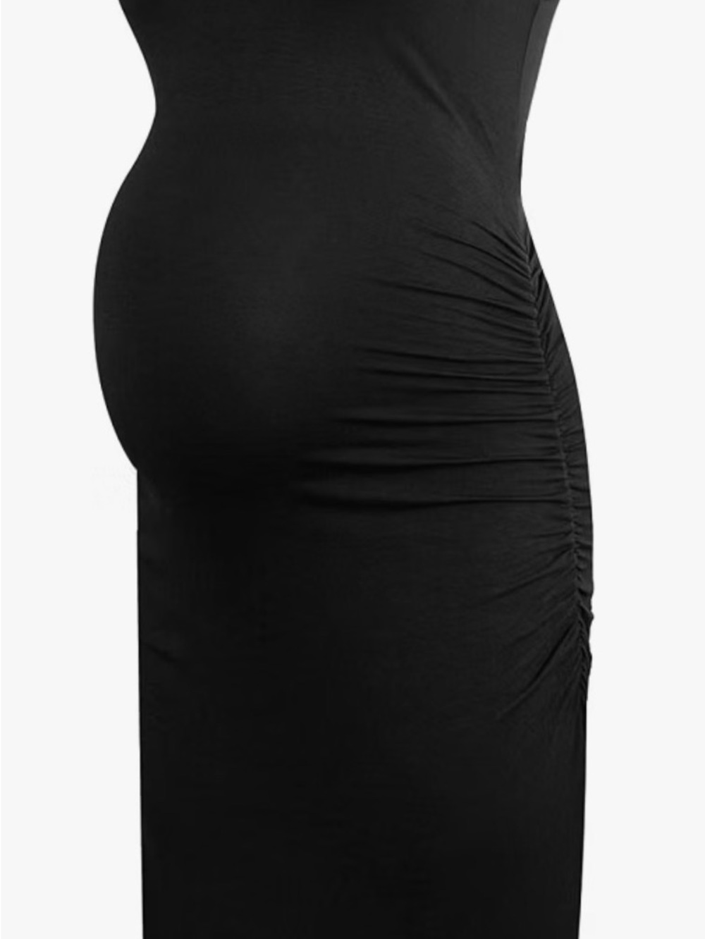 Plus Size Women’s Sleeveless Maternity Ruched Dress